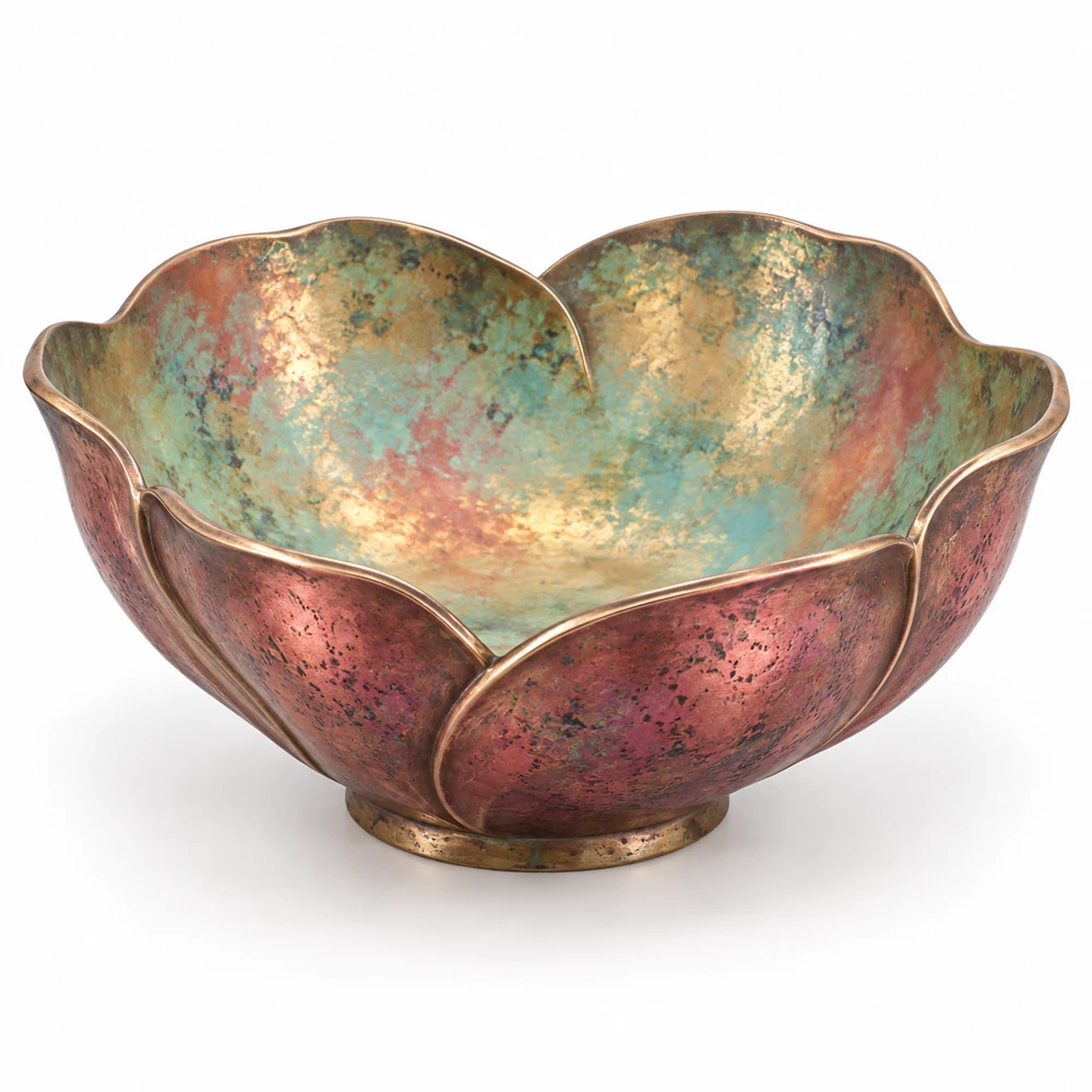 Poppy Copper Bowl