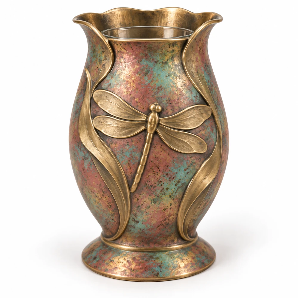 Dragonfly Reed Vase