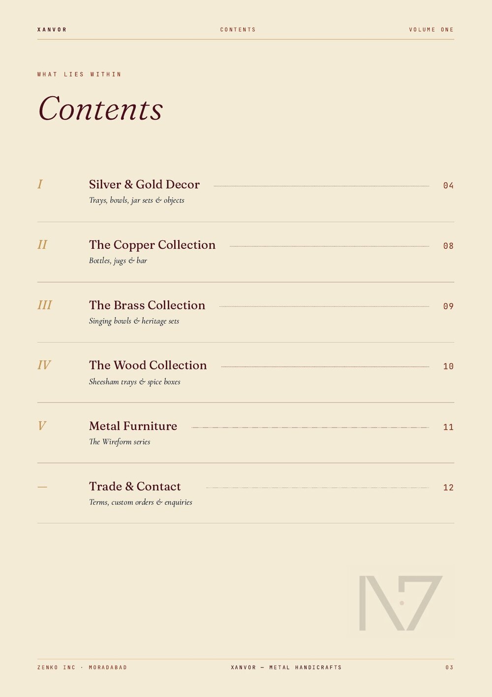 XANVOR trade catalogue, page 3