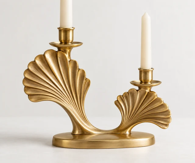 Twin Fan Taper Holder — design view