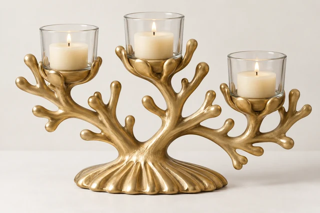 Coral Trio Votive Stand — design view
