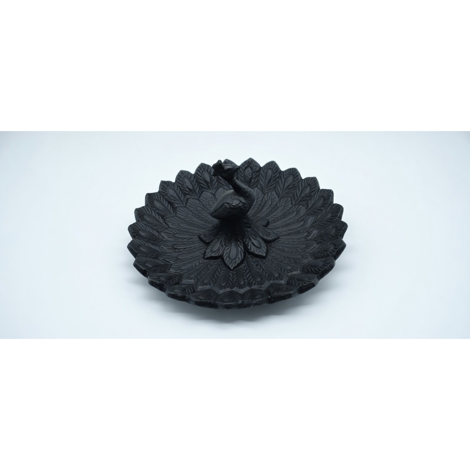 Black powder-coated finish