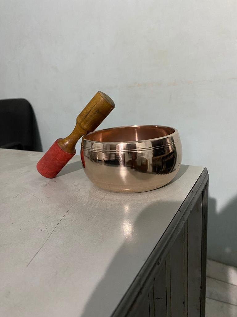 Polished Singing Bowl — Brass, XANVOR, Moradabad