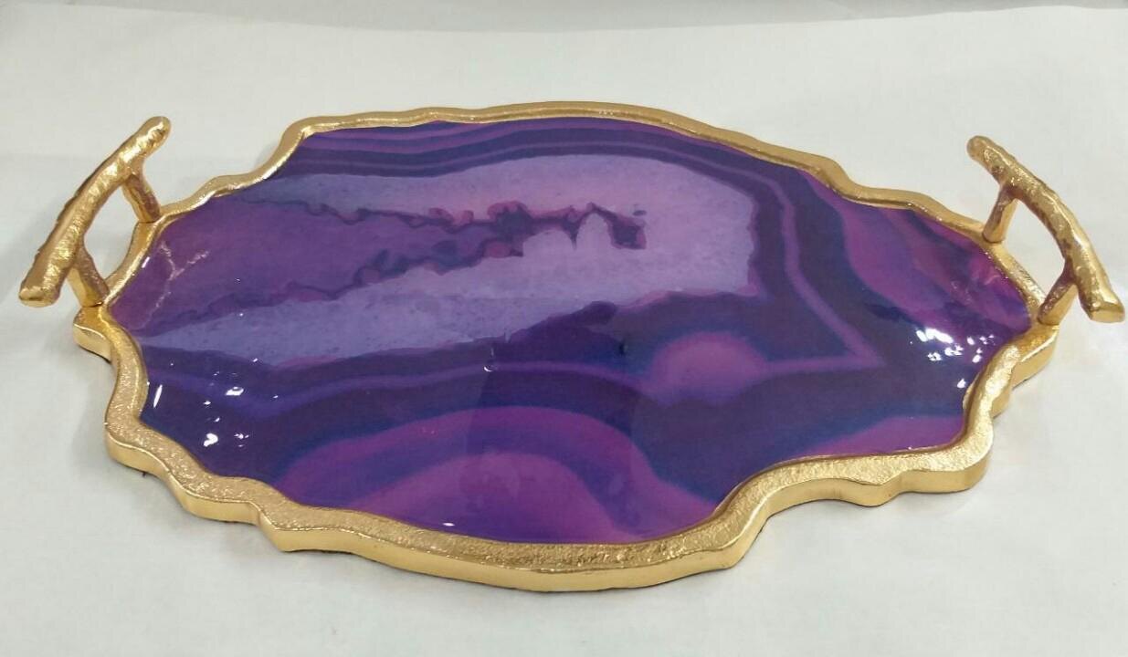 Amethyst Agate Tray