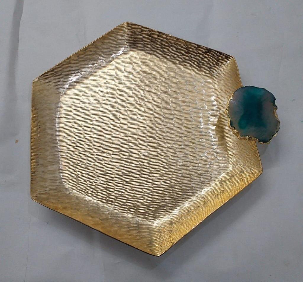 Hammered Hexagon Tray