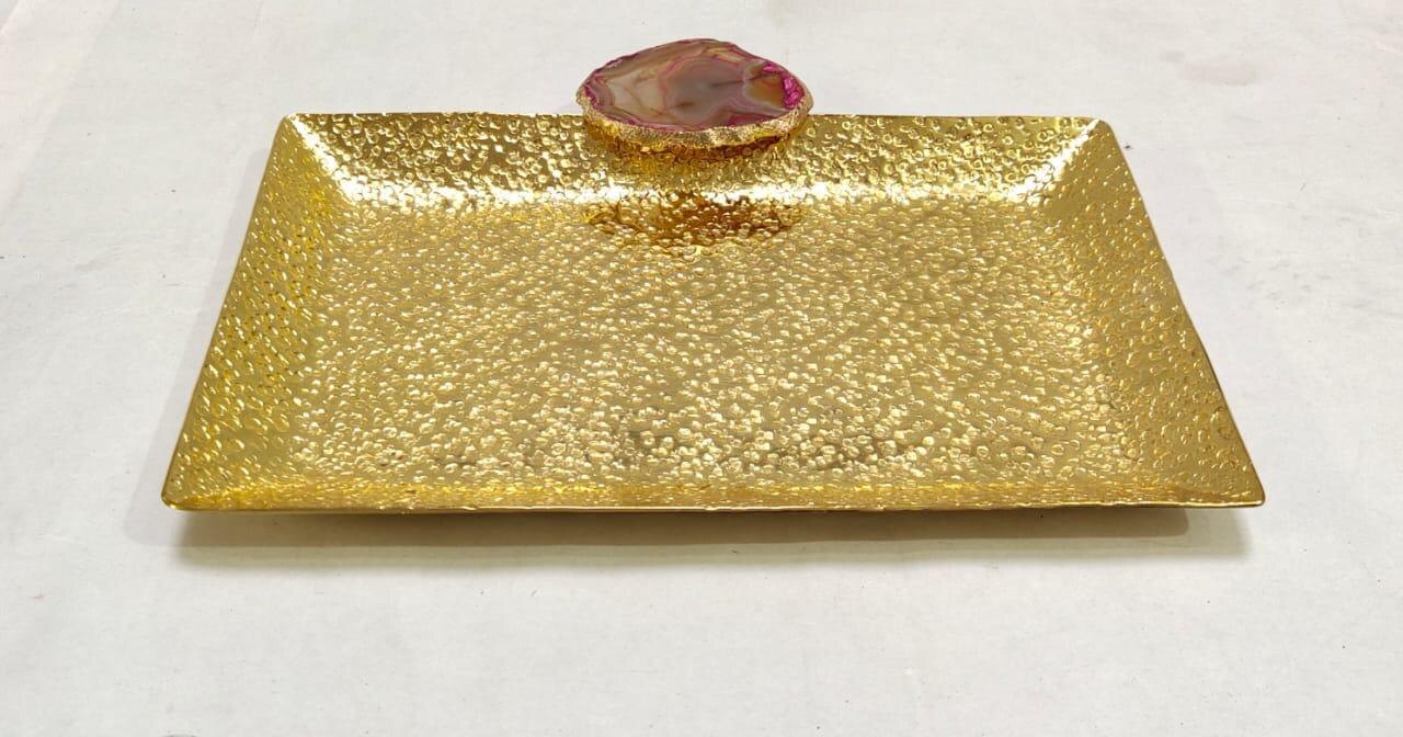 Gilded Rectangle Tray