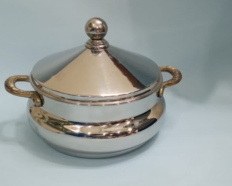 Sterling Steel-Mirror Hot-Pot