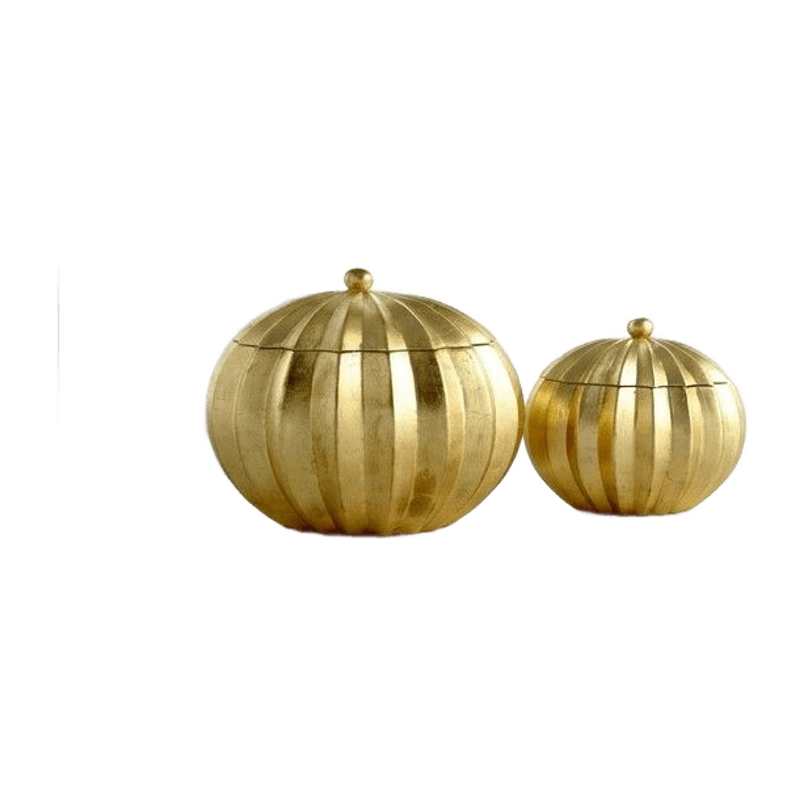 Gilt Gourd Jar Set - Set of 2