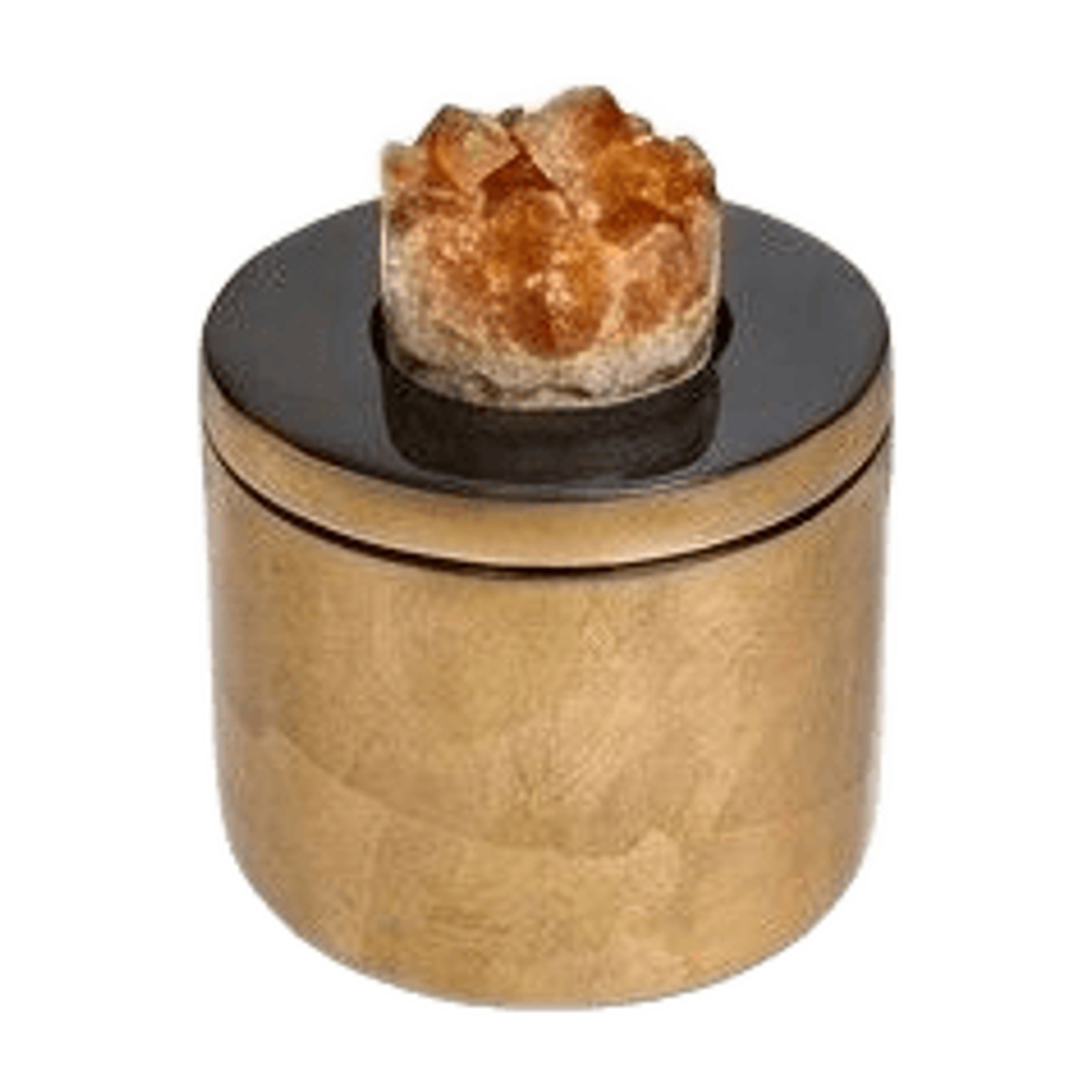 Citrine Crest Gold Canister — Metal · Citrine Crystal, XANVOR, Moradabad