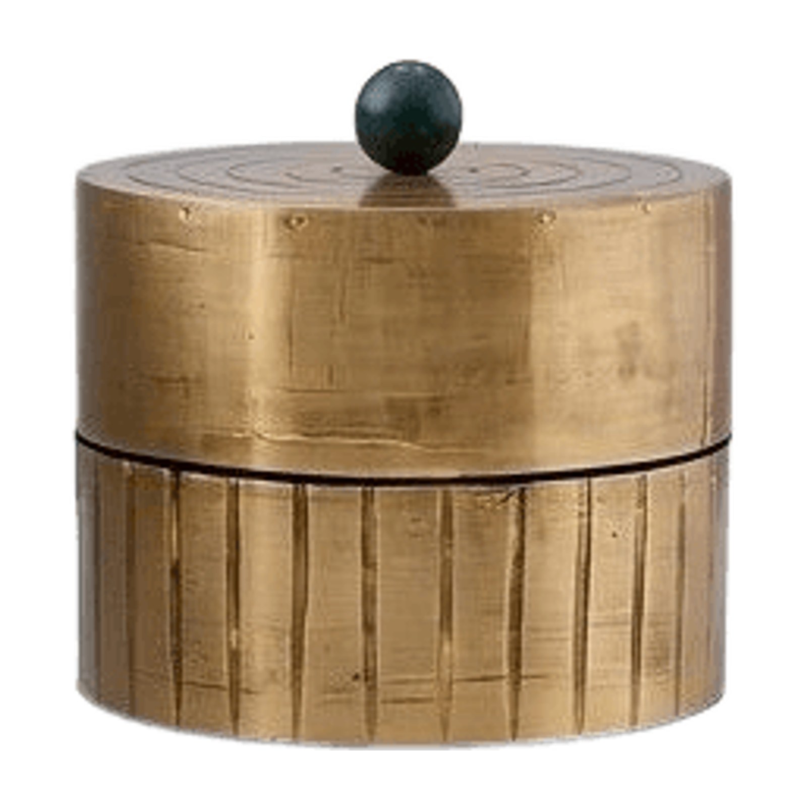 Atlas Chiseled Brass Canister — Brass, XANVOR, Moradabad