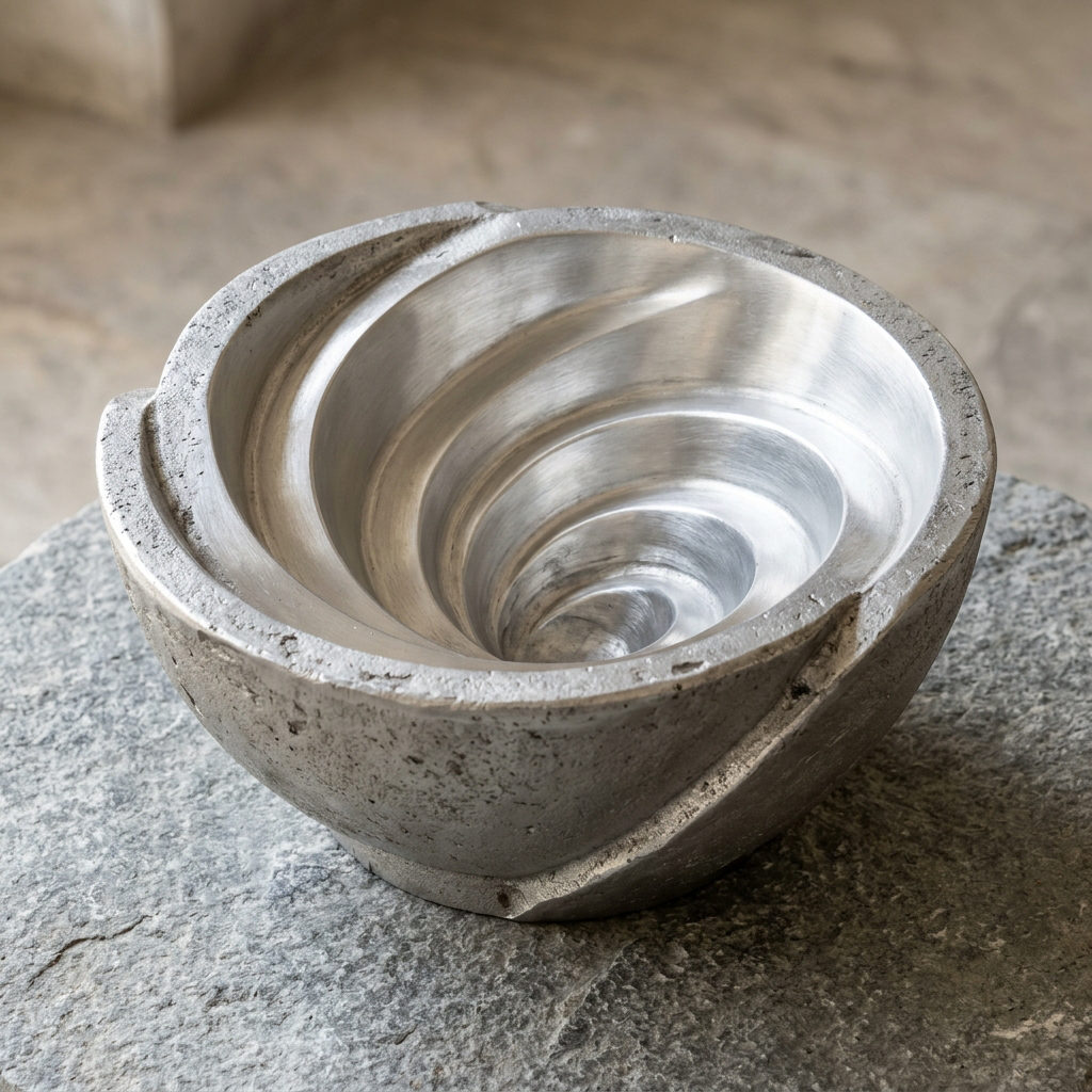 Whirlpool Bowl — Cast Aluminium · Polished, XANVOR, Moradabad