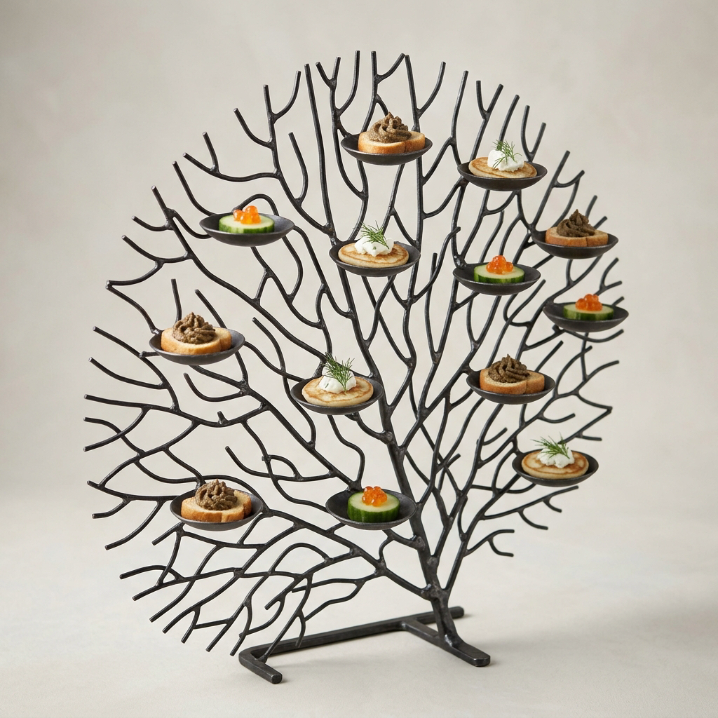 Sea Fan Oyster Wall — Iron · Oxidised Black · Lacquered, XANVOR, Moradabad
