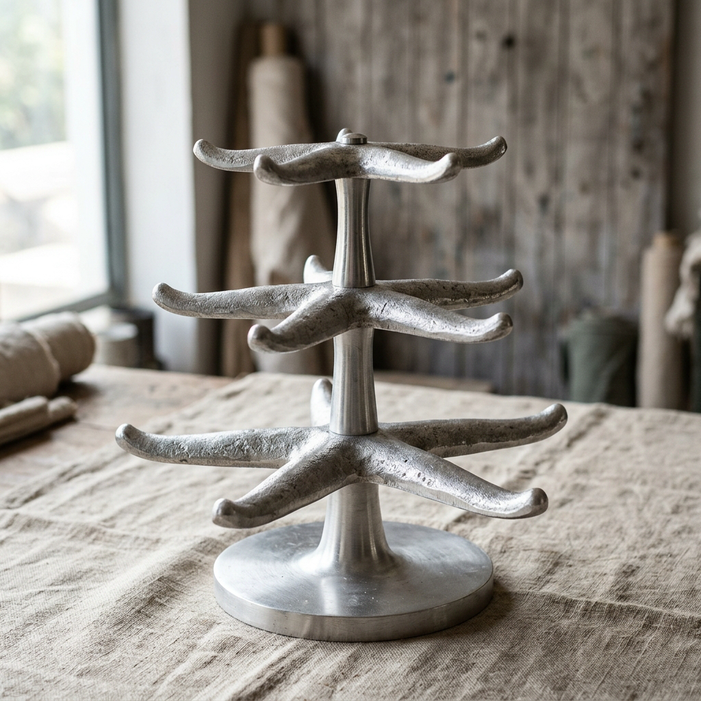 Starfish Stacking Stand — Cast Aluminium · Polished, XANVOR, Moradabad
