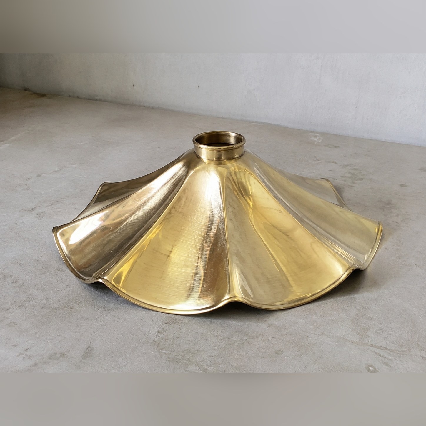 Chadar Table Shade — Brass · Polished, XANVOR, Moradabad