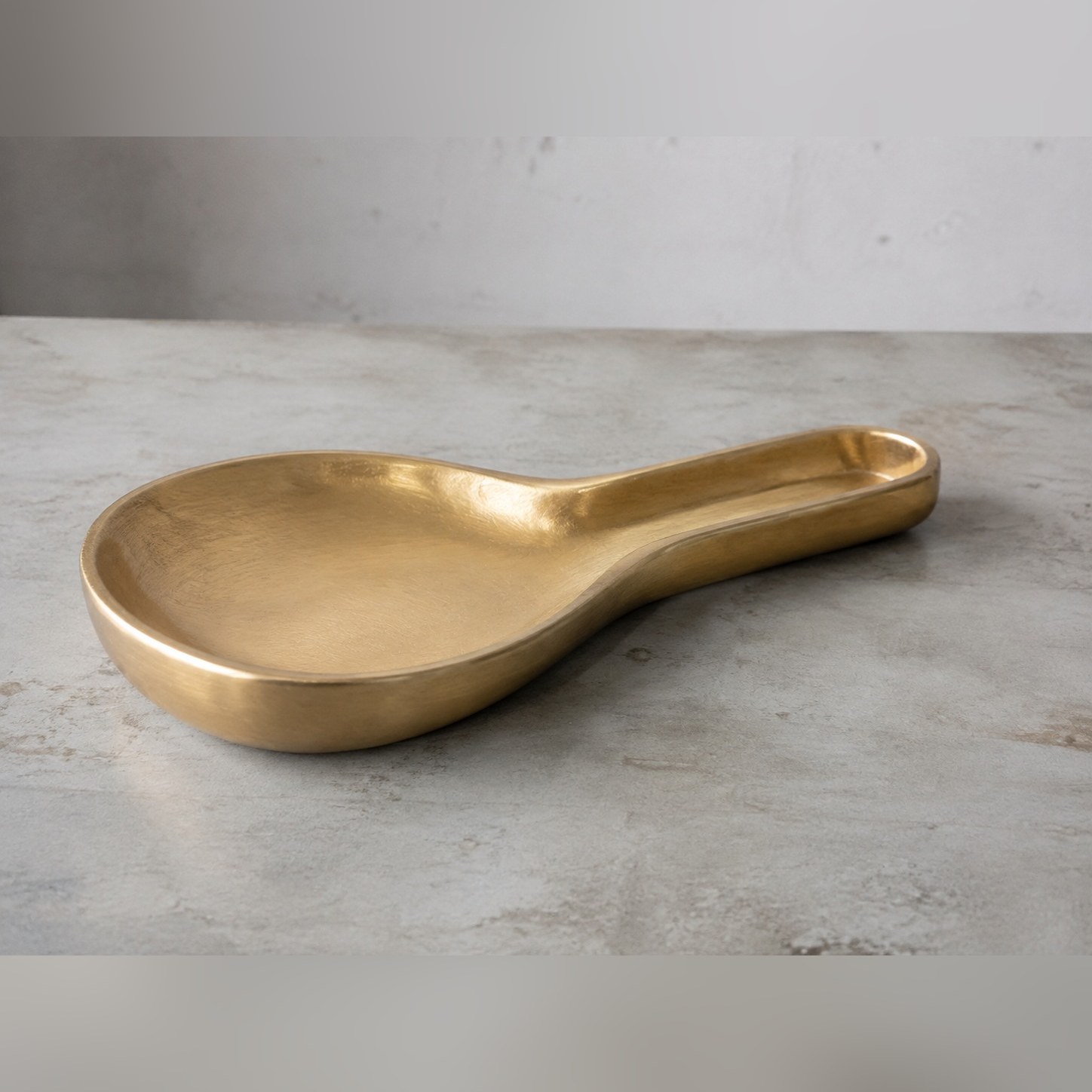 Rakh Spoon Rest — Brass · Matt brushed, XANVOR, Moradabad