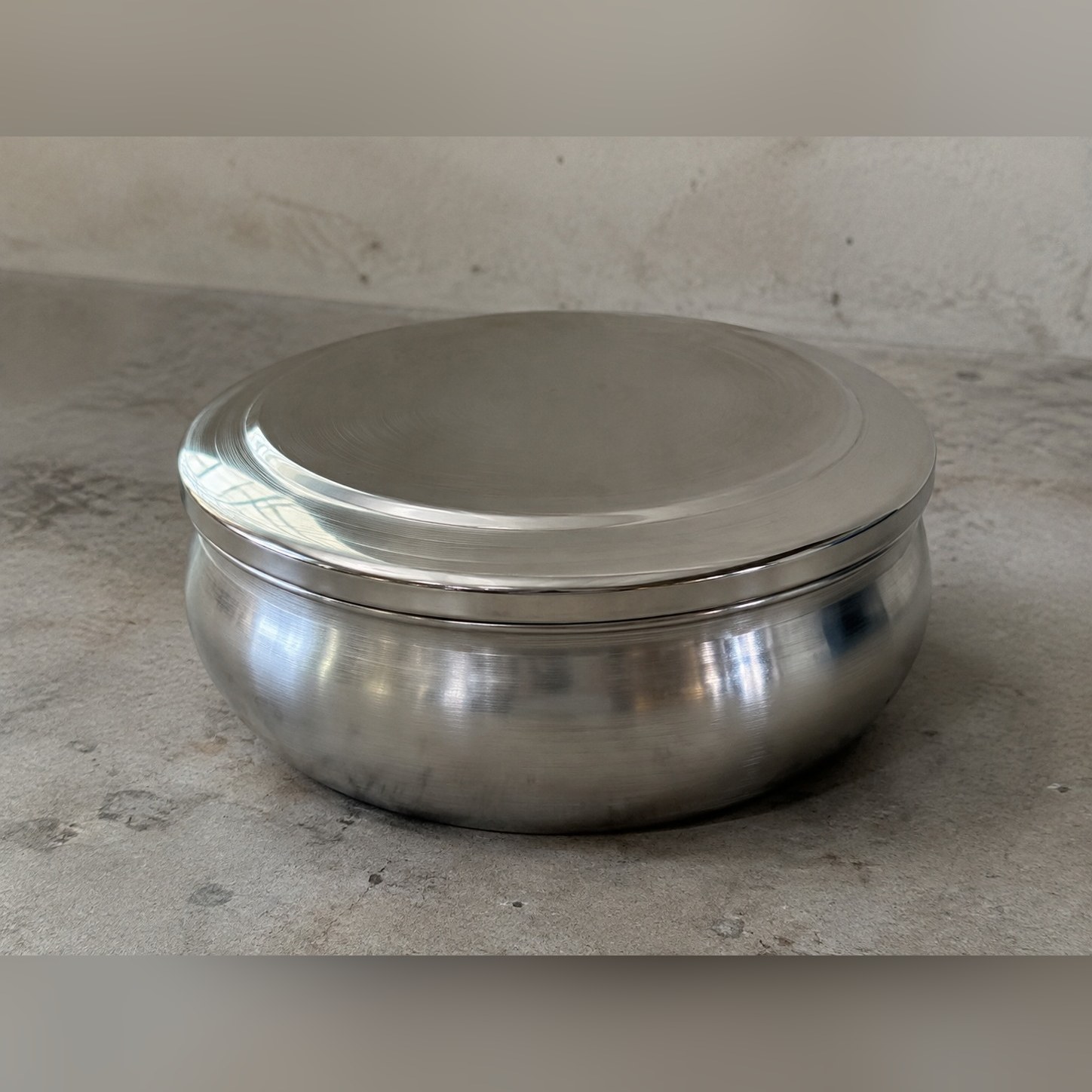 Spun Keepsake Drum — Stainless steel 304 · Mechanically polished, XANVOR, Moradabad