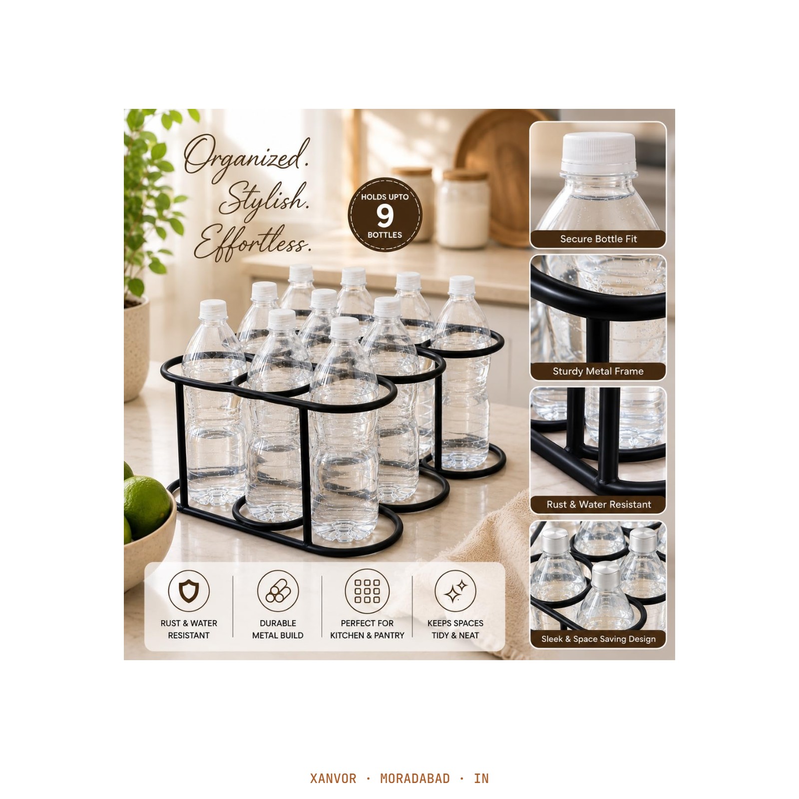 Bottle Water Bottle Storage Rack