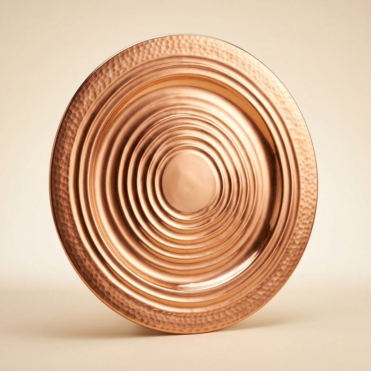 Hammered Copper Tide Charger Plate