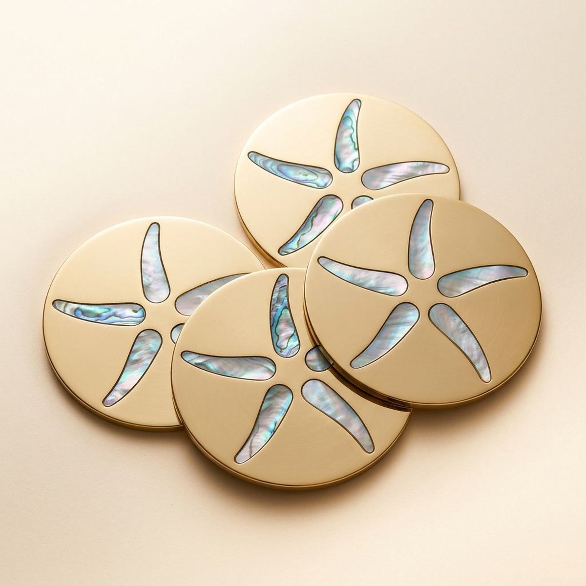 Mother of Pearl Starfish Coasters - Set of 4