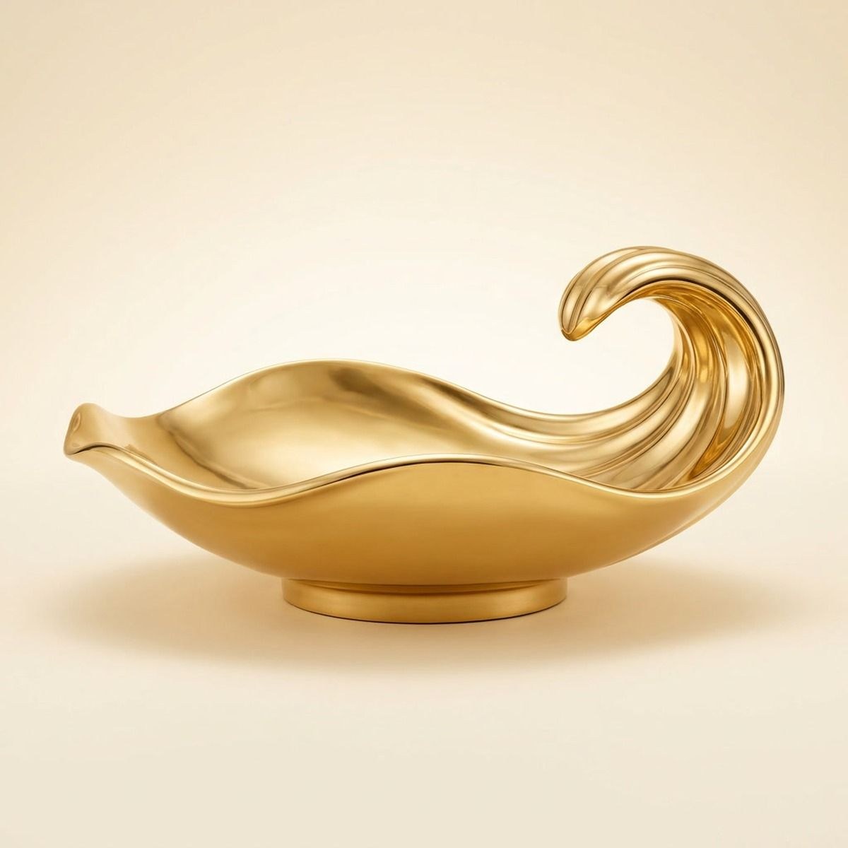 Gold Wave Centrepiece Bowl