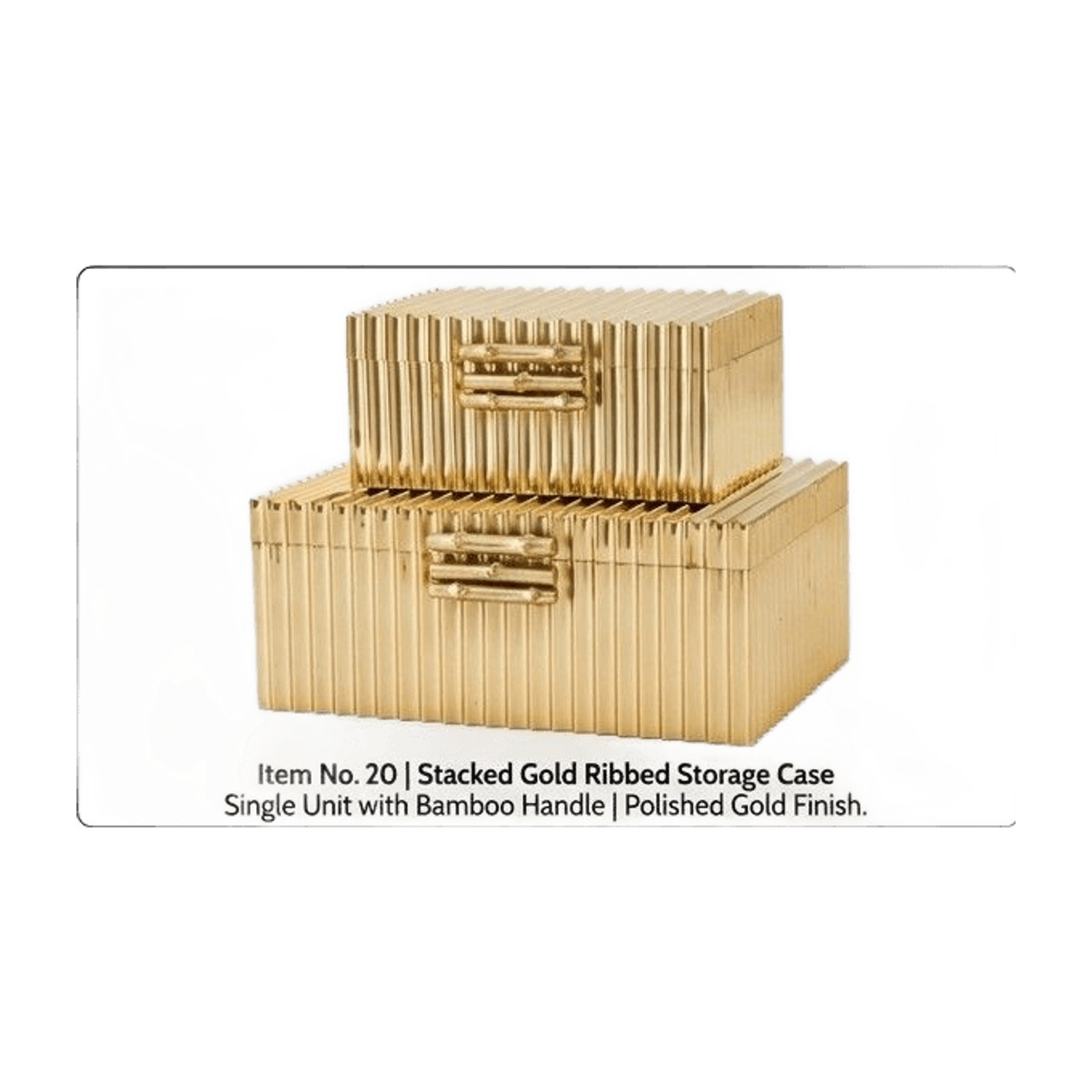 Cord Stacked Gold Storage Case