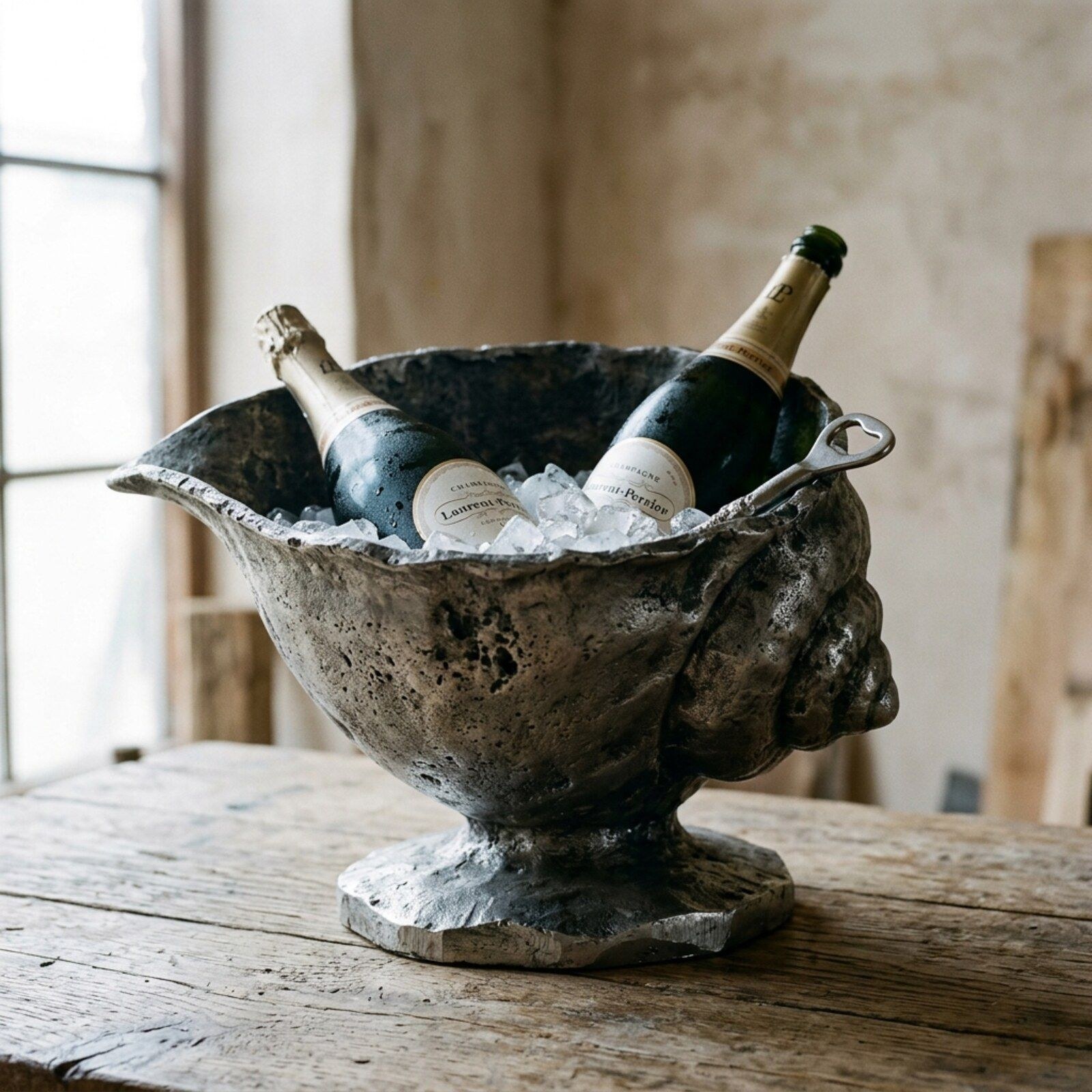 Conch Footed Champagne Cooler
