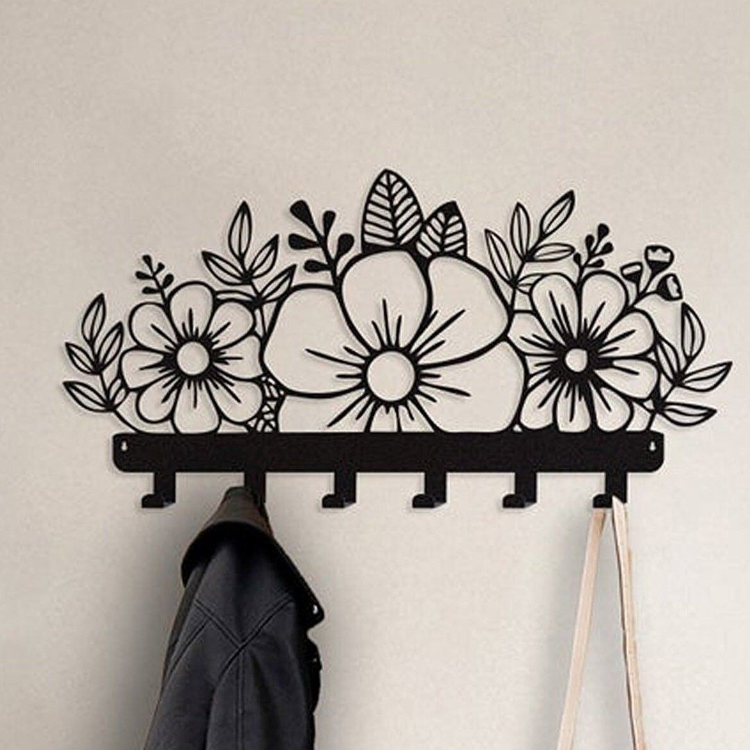 Wildflower 6-Hook Wall Rack