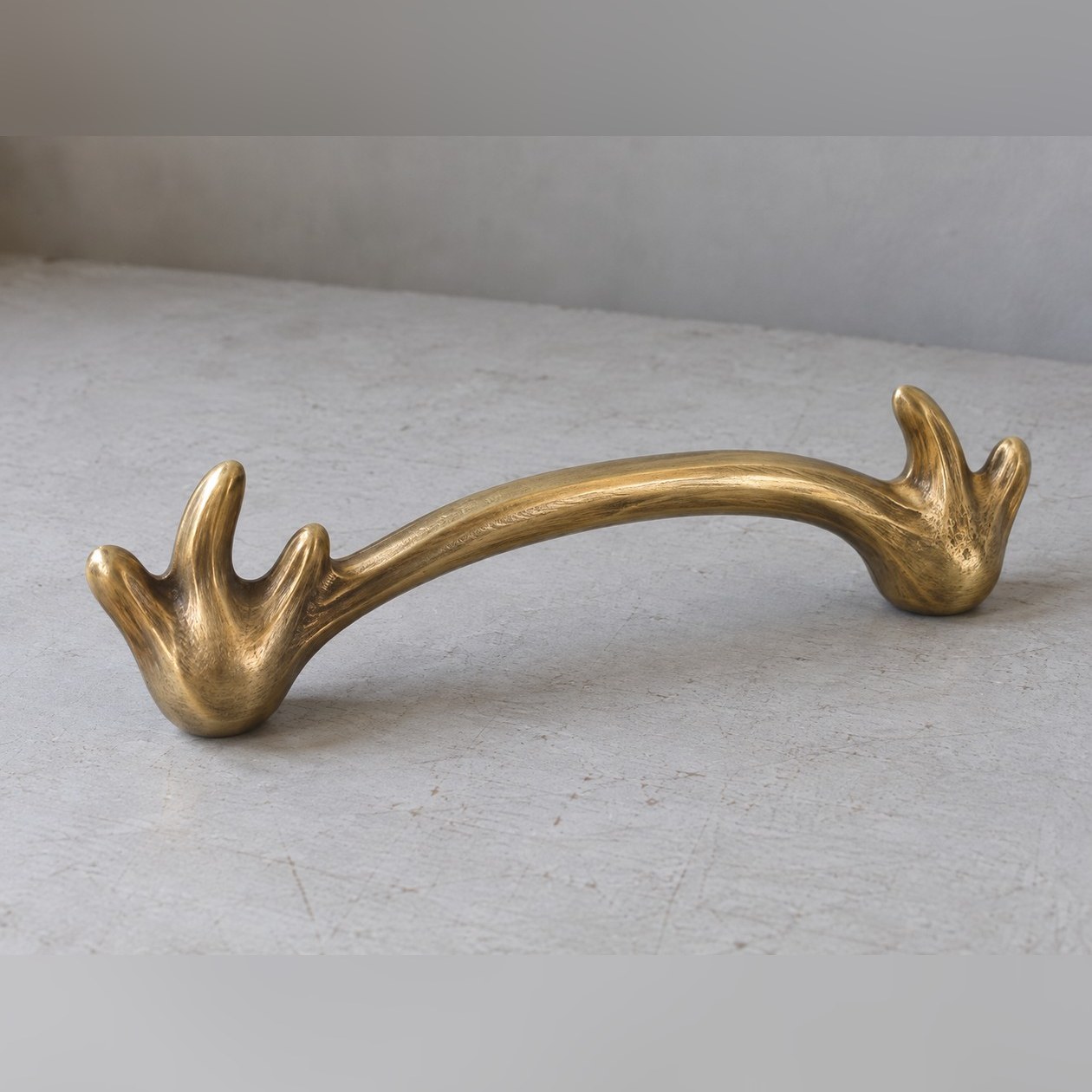 Roe Coronet Cabinet Pull — Brass · Satin, XANVOR, Moradabad