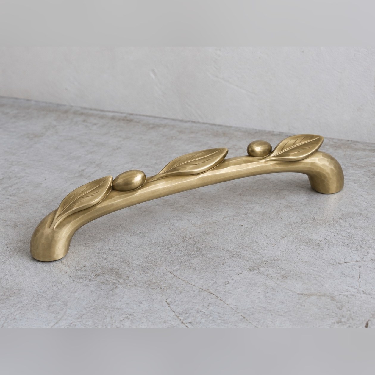 Olive Sprig Cabinet Pull