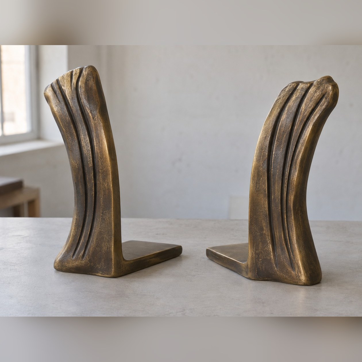 Driftwood Arc Bookends