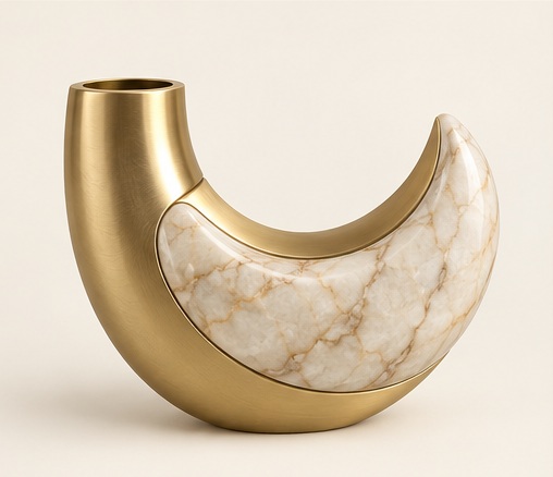 Crescent Dry Vase
