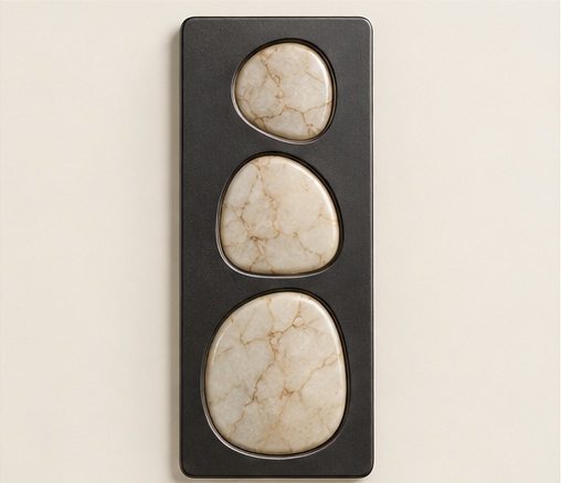 Three Pebble Panel