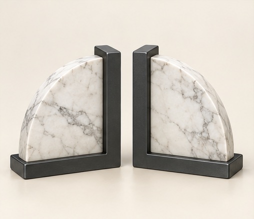 Quarter Disc Bookends