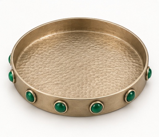 Dot Rail Round Tray