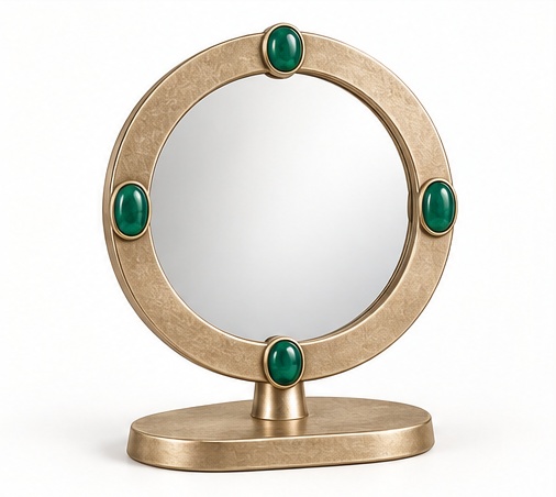 Round Dot Table Mirror