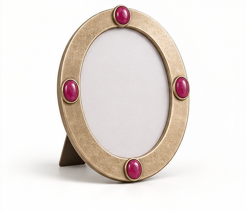 Oval Jewel Photo Frame