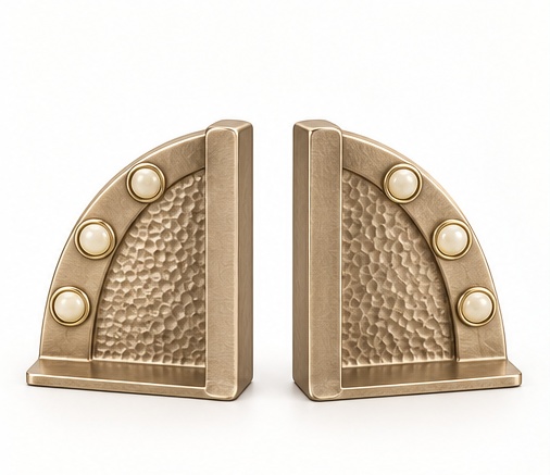 Quarter Jewel Bookends