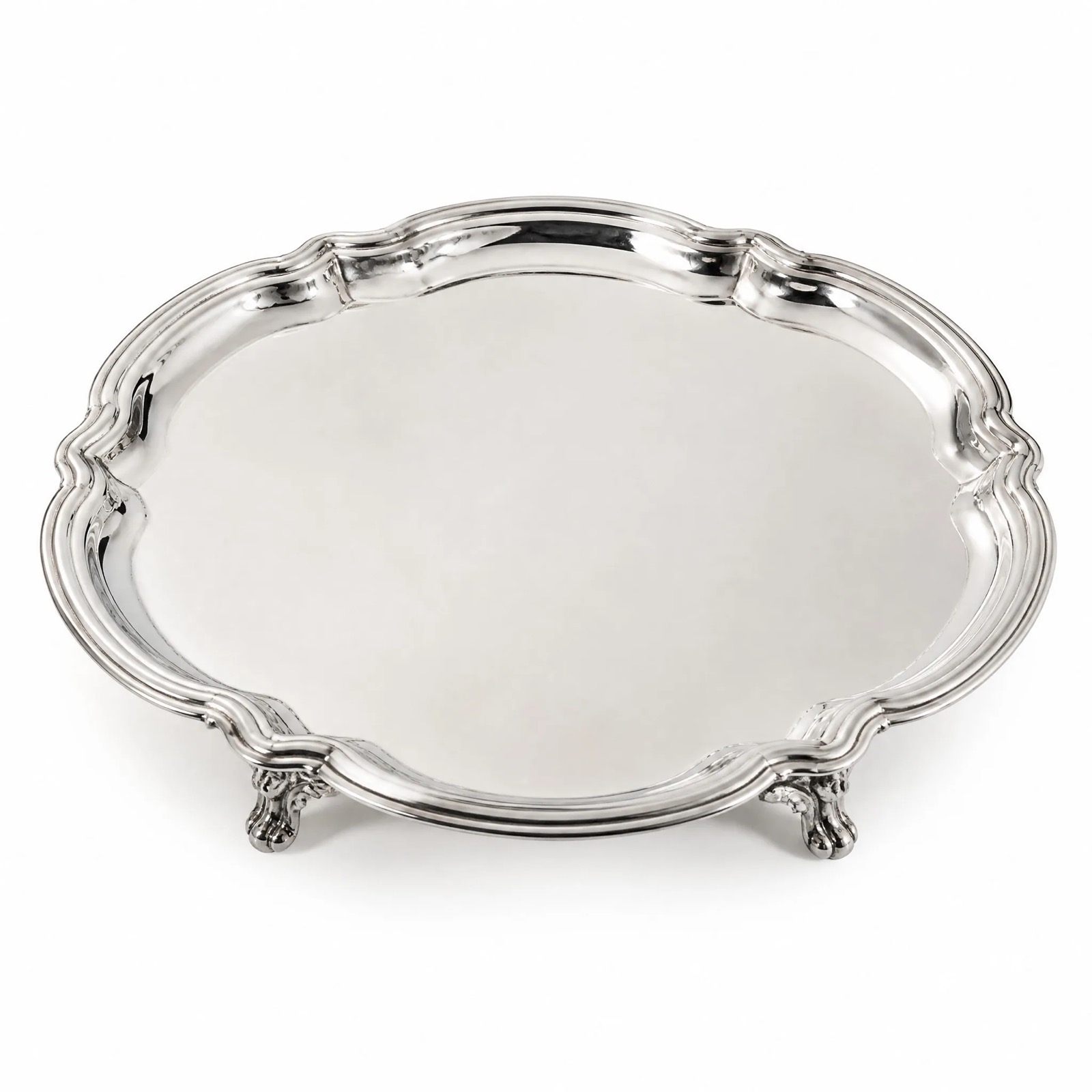 Chippendale Scalloped Salver, 35 cm