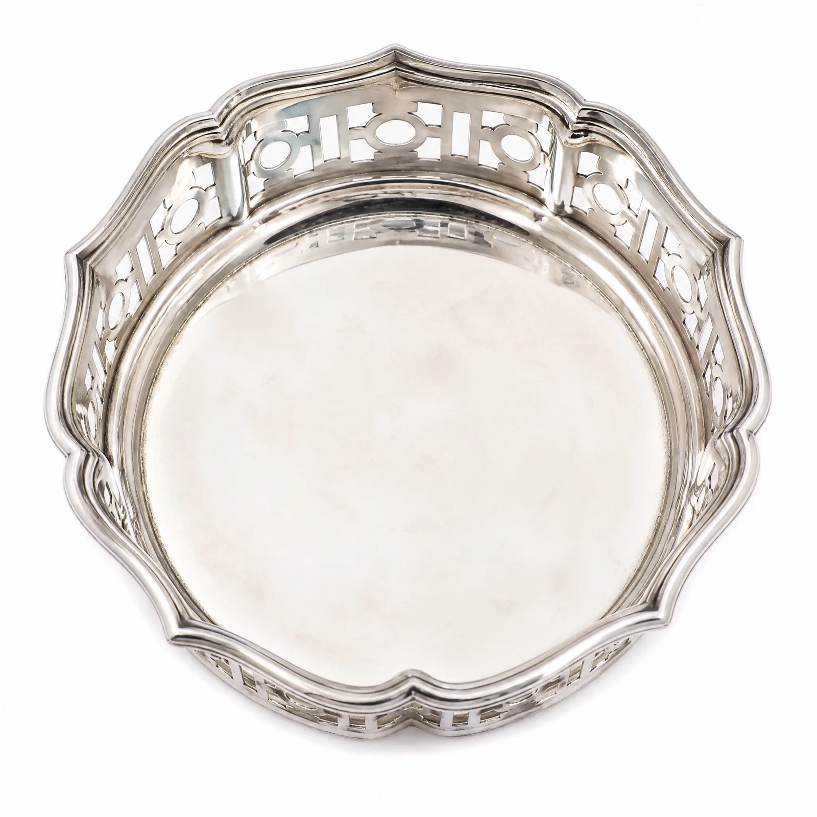 Pierced Wine Bottle Coaster, 12 cm