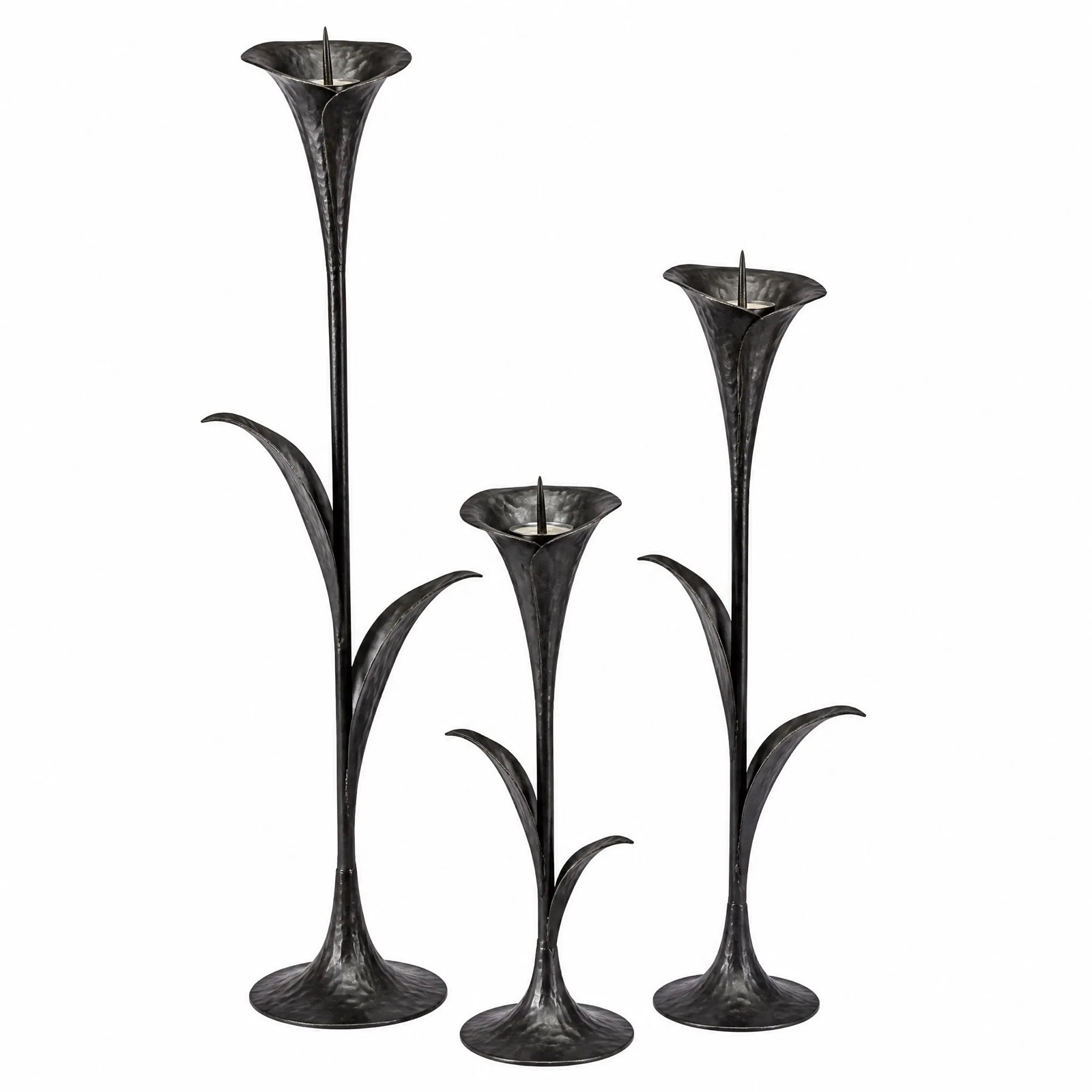 Calla Lily Candle Holders, Set of Three