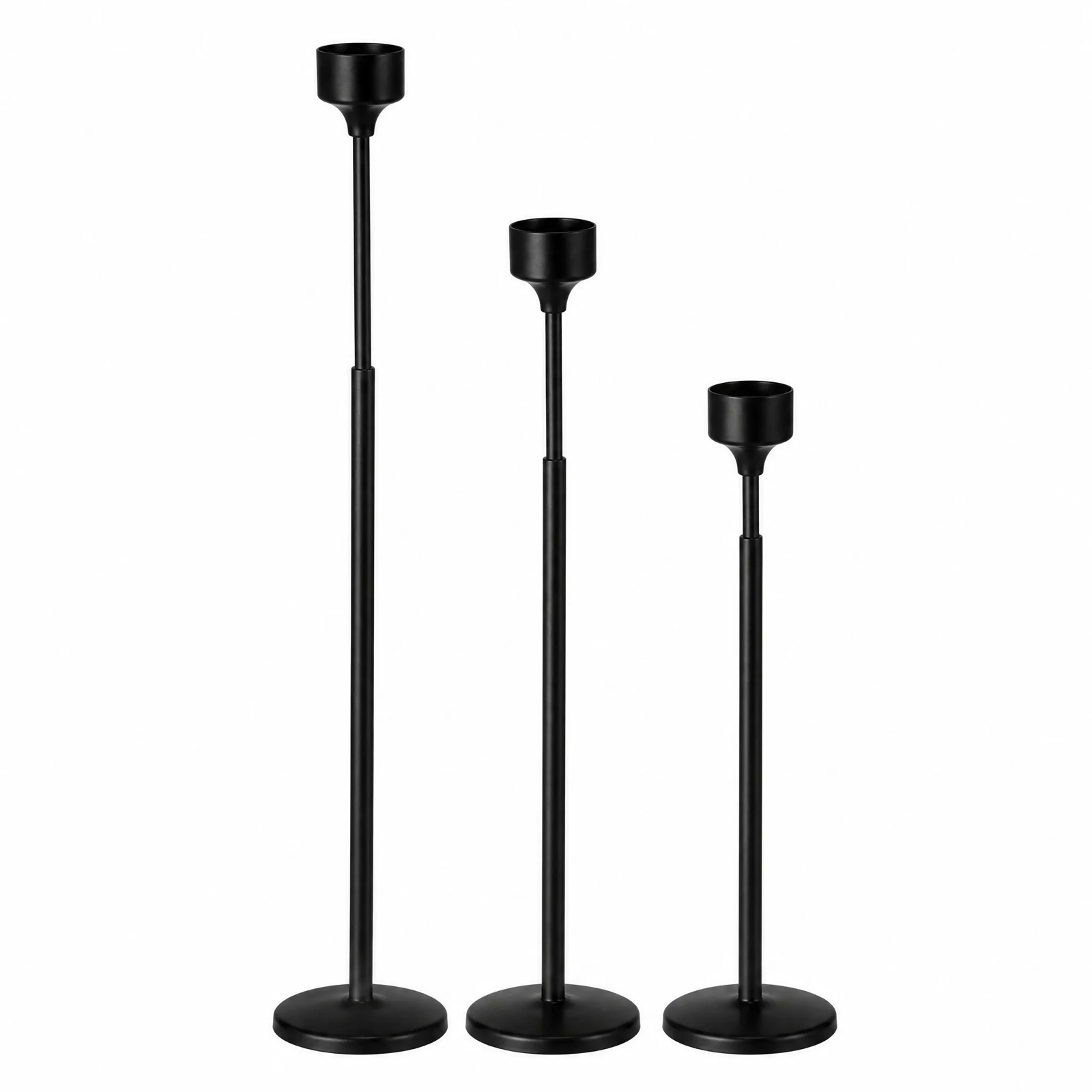 Meridian Candle Stands, Set of Three