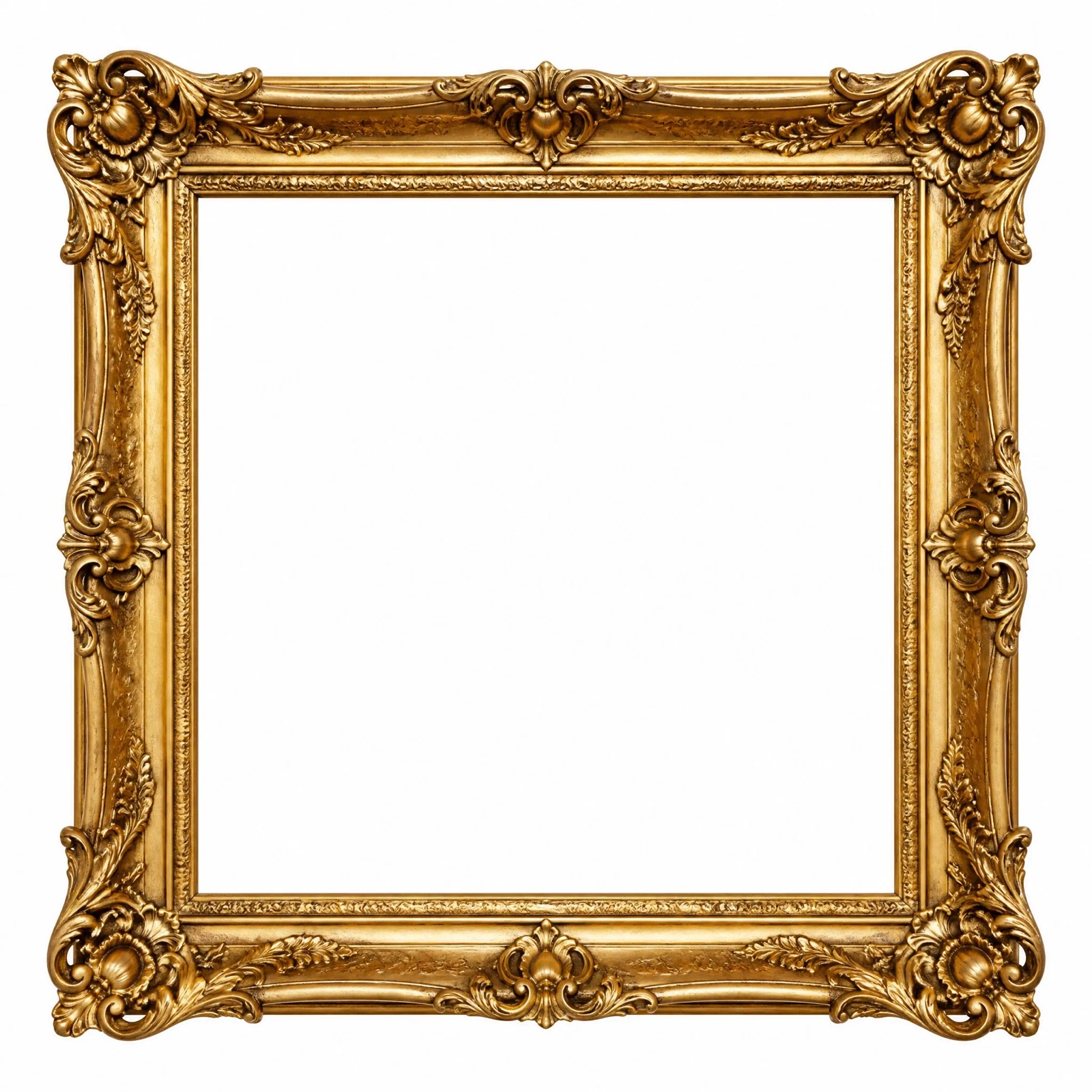 Baroque Cast Frame — Cast Aluminium · Antique Gold, XANVOR, Moradabad