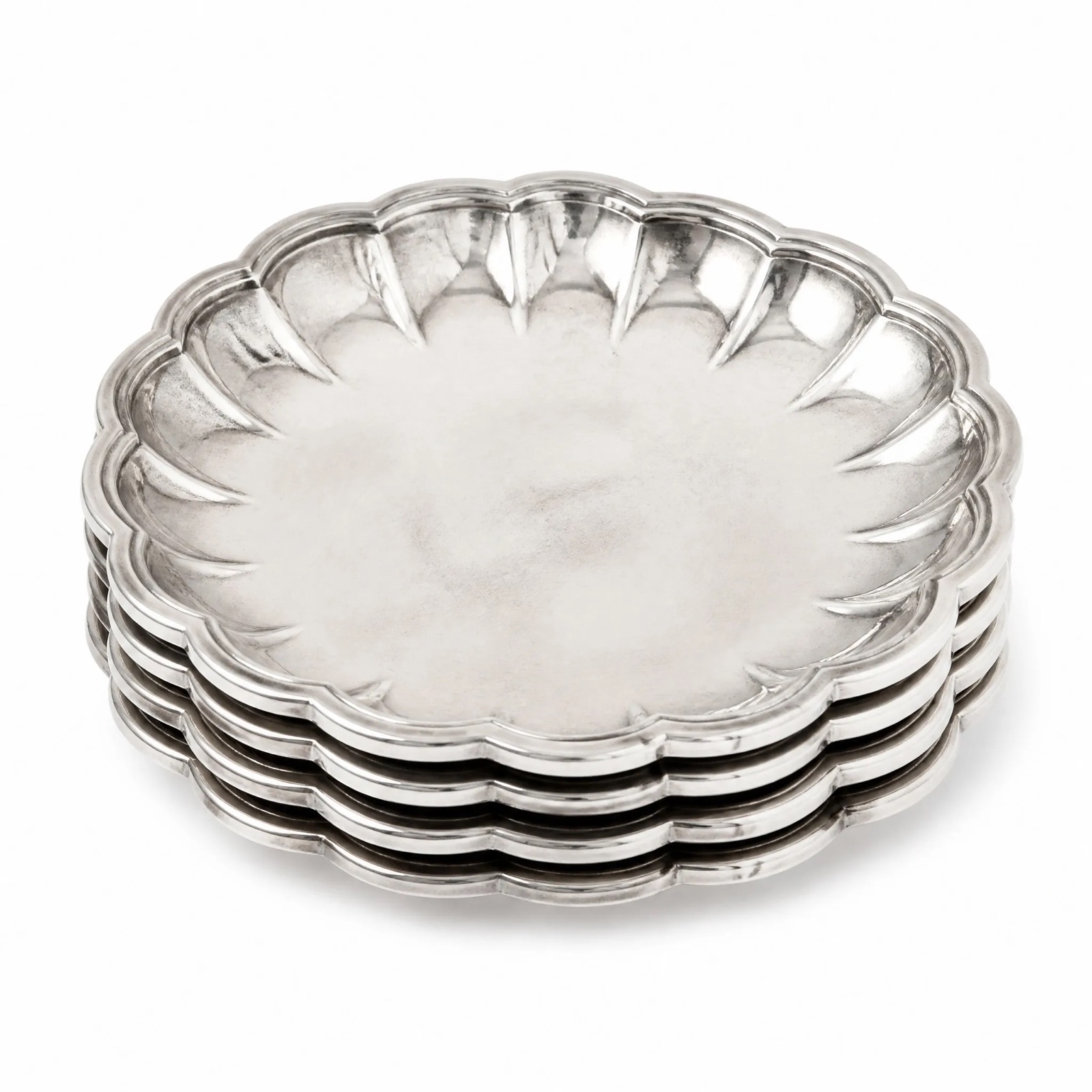 Fluted Coasters, Set of 4