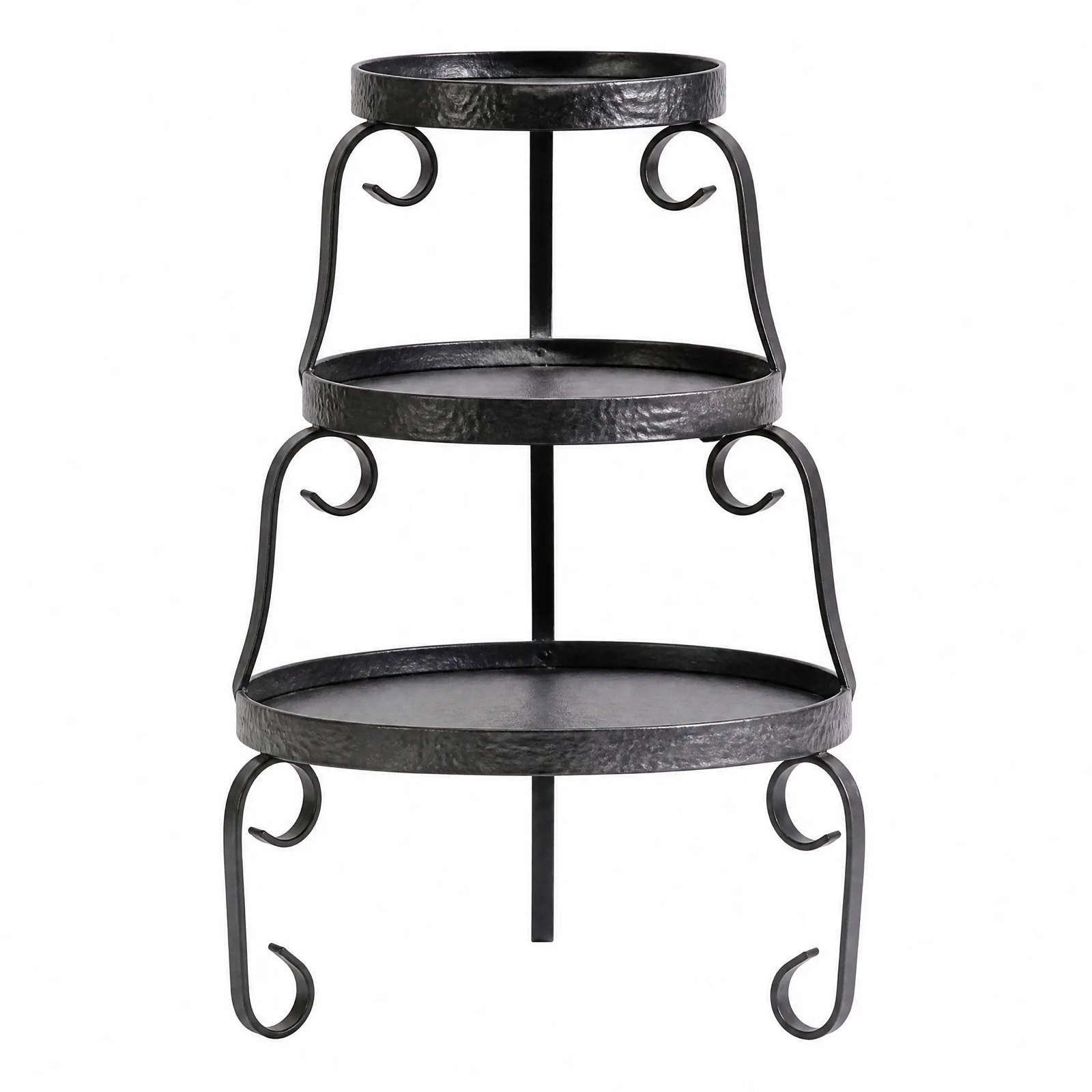 Three-Tier Scroll Plant Stand