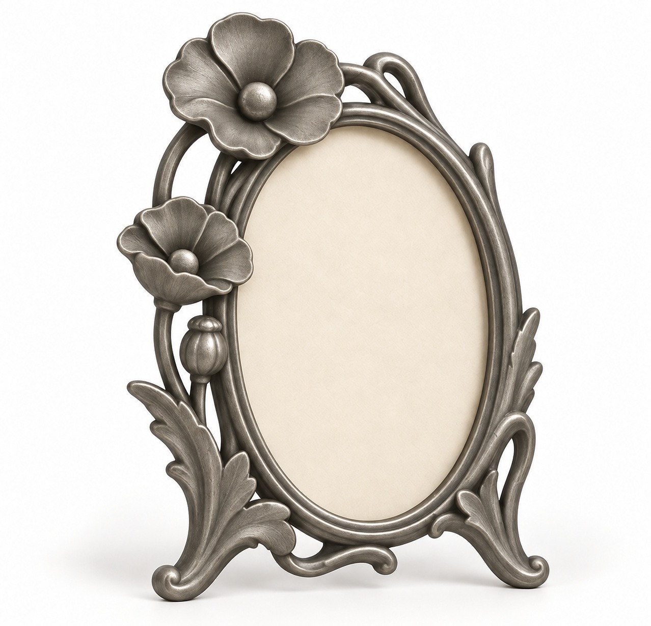 Poppy Oval Photograph Frame