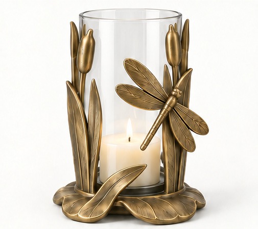 Dragonfly Glass Hurricane