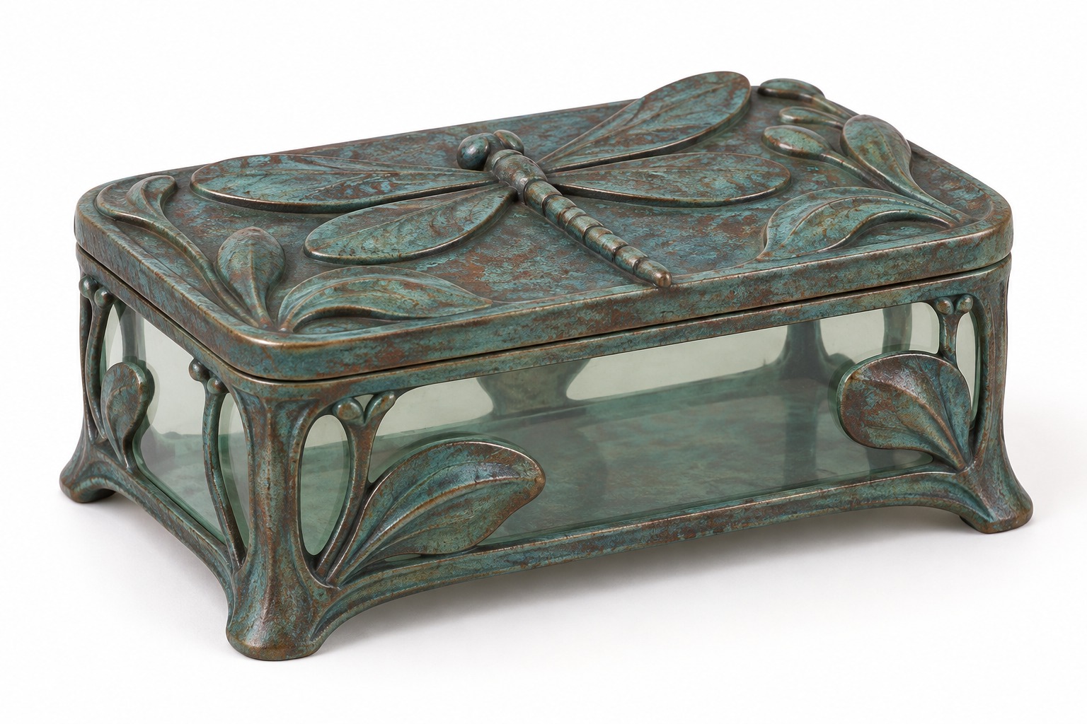 Dragonfly Glass Casket