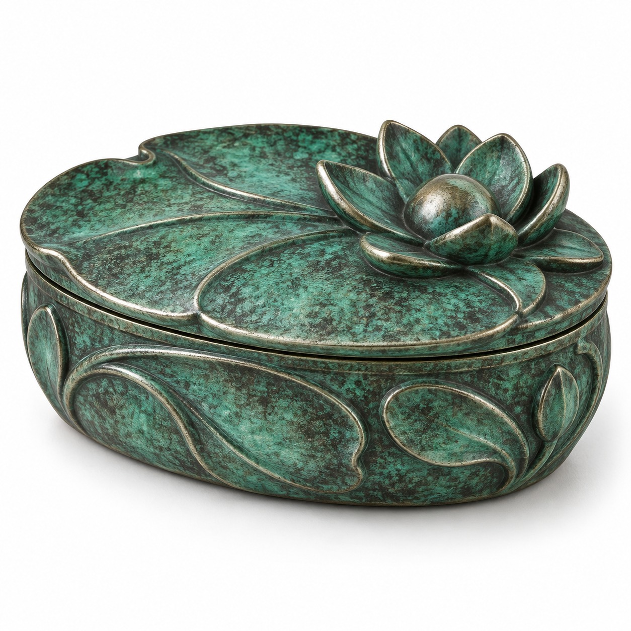 Water Lily Oval Casket