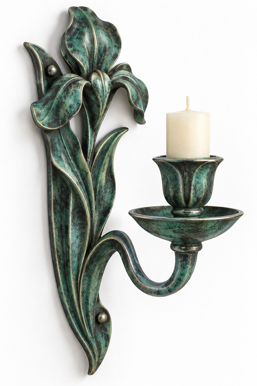 Iris Wall Candle Sconce