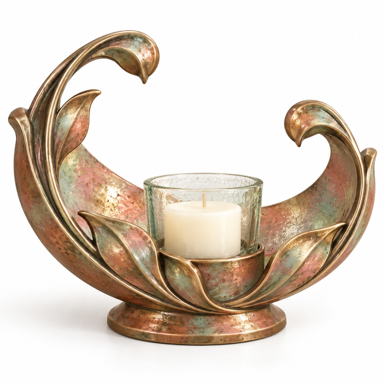 Reed Crescent Candle Bowl